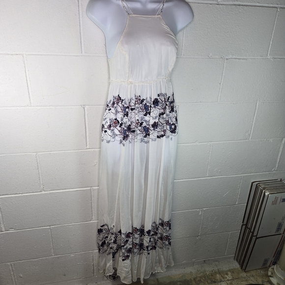 Free People White Floral Maxi Slip Dress - Picture 9 of 10